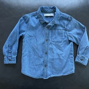 Zara Baby Boy Denim Buttondown
